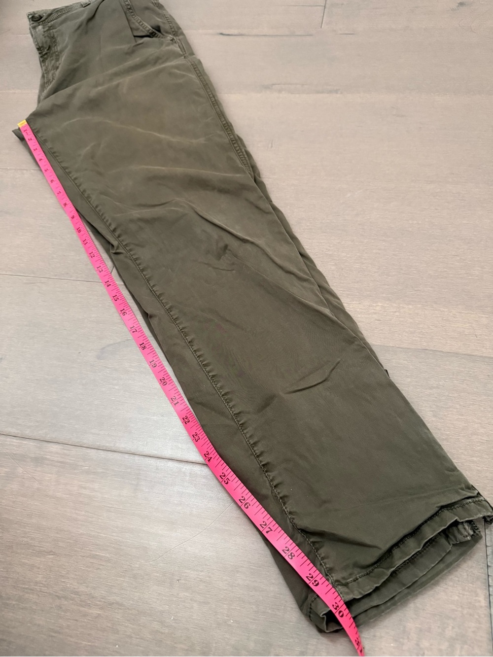 John Varvatos USA Men's Olive Cargo Utility Zip Pocket Pants, Size 33 - Picture 11 of 15